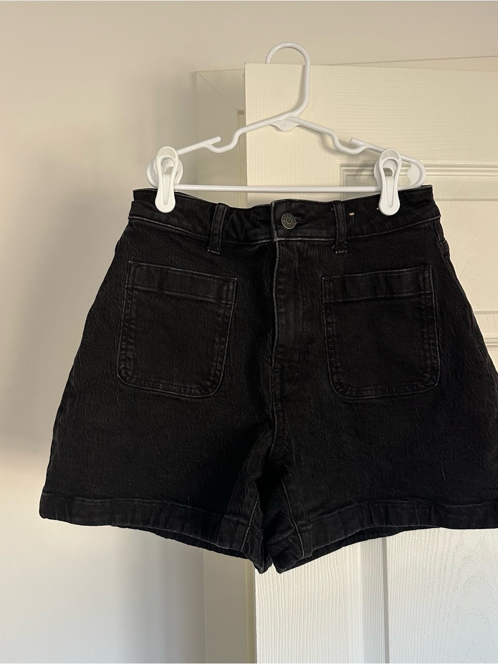 Madewell curvy high rise sailor shorts